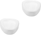 FOMIYES 2pcs Elderly Bedpan Heavy Duty Plastic Bed Pan for Bedridden Patients Comfortable Sturdy Design for Men and Women for Home Care and Daily Use