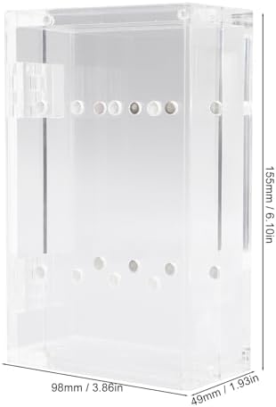 Acrylic Tweezers Holder, 155 x 98 x 49mm Magnetic Stand Display Organizer for 8 Tweezers Transparent Eyelash Extension Tweezers Stand for Salon and Home Use