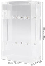 Acrylic Tweezers Holder, 155 x 98 x 49mm Magnetic Stand Display Organizer for 8 Tweezers Transparent Eyelash Extension Tweezers Stand for Salon and Home Use