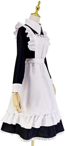 chigemianbaoba Womens French Maid Costume Anime Party Uniform Lolita Outfits Fancy French Apron Dress for Halloween Cosplay