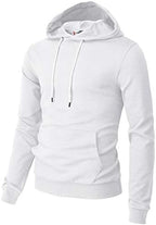 H2H Men's Pullover Hoodie Lightweight Long Sleeve with Kangaroo Pocket Slim Fit Basic Casual Sweatshirt