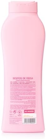 TULIPAN NEGRO Strawberry Kiss Shower Gel, 21.9 fl oz - Sweet and Nourishing Body Wash