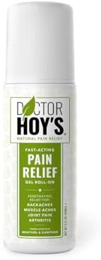 Doctor HOY'S Natural Pain Relief Gel with Arnica, Camphor & Menthol, Fast-Absorbing Topical Gel for Temporary Relief of Minor Aches & Pains of Muscles & Joints Associated with Backache and Arthritis