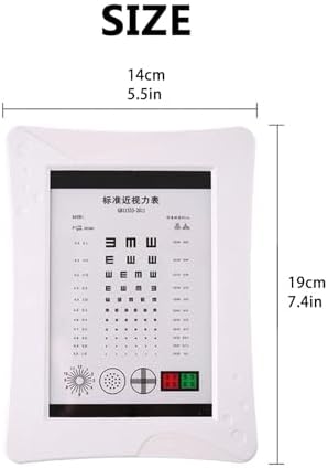 LED Eye Chart Light Box with Astigmatism Vision Marker Standard Logarithmic Vision Eye Vision Chart for Home Optical Shop