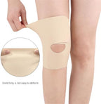 Lightweight Knee Brace with Side Stabilizers, 1 Pc Breathable Knee Brace Compression Sleeves for Men Women, Adjustable Knee Support for Meniscus Tear ACL Arthritis Pain Relief Hiking Running (Skin)