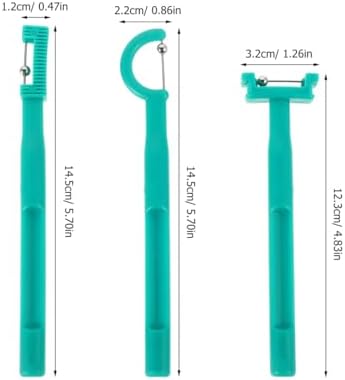 3pcs Boy Girl Tongue Trainer Oral Muscle Training Set Green Tongue Tip Exercise Tools for Speech Clarity and Rehabilitation for Home School Use