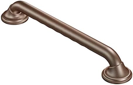 Moen LR8724D3GOWB 24-Inch Designer Grab Bar, Old World Bronze with Moen LR8716D3GOWB 16-Inch Designer Grab Bar, Old World Bronze