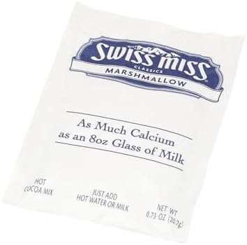 SwissMiss Hot Chocolate Marshmallows Packets 50 Pack, Hot Chocolate Mix, Hot Cocoa Mix With Marshmallow Flavor (0.73 Ounce (Pack of 50), Marshmallow)
