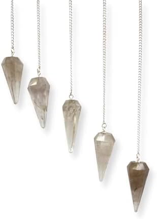 Wholesale Gem Shop Natural Gemstone Crystal Faceted Pendulum