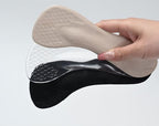 2 Pairs 3/4 High Heel Cushion Insoles, Arch Support Insoles for Women Heels,Self-Adhesive Arch Support Inserts for Flat Feet,Soft Silicone Gel Invisible Inserts Liners (Transparent, Women 5-9)