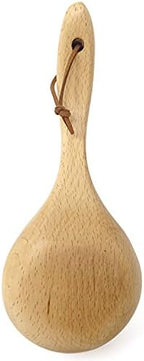 Honbay Large Capacity Wooden Ladle Sauna Water Scoop SPA Spoon Bath Salts Spoon Coffee Scoop