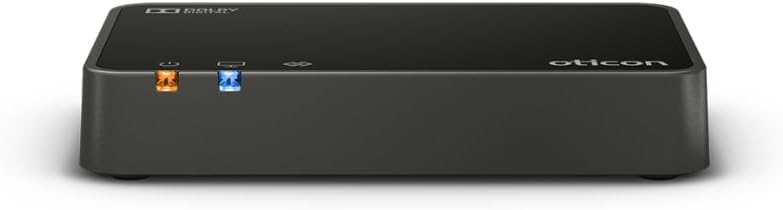 Audique Oticon TV Adapter 3.0 - Compatible with Oticon Intent, Real, More, OPN, Engage, Siya, Xceed, Own, Zircon and Play PX Hearing Aids
