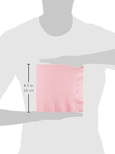 Creative Converting Table Needs, 3 Ply Dinner Napkin, Party Supplies, Classic Pink, One Size, 25ct