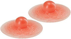 Janet's Girls Adhesive Silicone Attachable Nipples, Reusable, Washable for Breast Forms, Crossdressers, Drag Queen (X-Large Nipple (Pair)) Pink