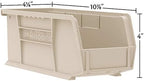 Akro-Mils 30224 AkroBins Plastic Storage Bins, Space-Saving Stackable Bins for Garage, Pantry, Craft Organization, 11" L x 4" W x 4" H, Clear, 12-Pack