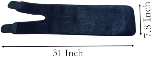 YIKANGHENG Thigh Brace Belt, 31 Inch x 7.8 Inch Chloroprene Rubber Adjustable Thigh Supports Strap for Men and Women Running, Balls, Exercise and Sports (X-Large)
