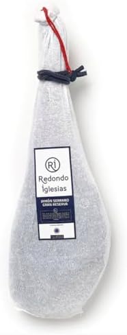 Jamon Serrano KIT - Gran Reserva Ham +16 months aged - Bone In (aprox 15-17 Lbs) Includes Ham Stand + Knife + Cover - Spain Gourmet Delicatessen