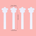 Honbay 100PCS Flower Shaped Disposable Perfume Test Strips Essential Oils Paper Test Strips Smelling Test Paper White Testing Strips Aromatherapy Fragrance Tester Strips (A)
