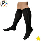 Presadee Closed Toe 8-15 mmHg Mild Compression Leg Fatigue Calf Zipper Socks