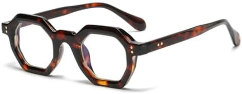 helena Retro Polygon Round Design Reading Glasses For Men Women Blue Light Blocking Computer Readers UV400
