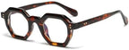 helena Retro Polygon Round Design Reading Glasses For Men Women Blue Light Blocking Computer Readers UV400