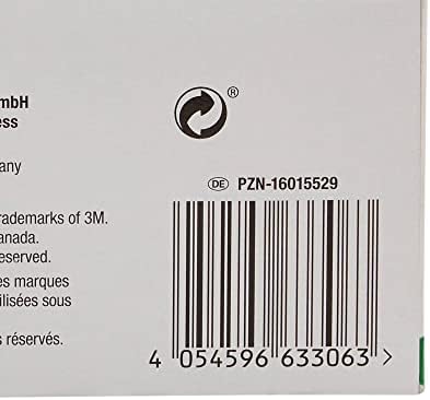 3M Micropore Medical Tape, Non-Sterile, Silicone, Blue, 2 in x 5 1/2 yds, 6 Rolls, 1 Pack