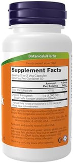 NOW Foods Supplements, Fenugreek (Trigonella foenum-graecum) 500 mg, Herbal Supplement, 100 Veg Capsules