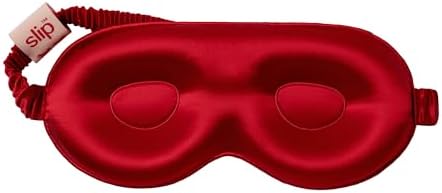 slip Pure Silk Contour Sleep Mask: Protect Your Delicate Lashes with Our Innovative, Lash-Friendly Design. Experience Uninterrupted Beauty Sleep with Slipsilk™ Comfort, 1 Contour Mask, Scarlet