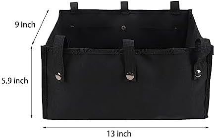 Walker Bag Under Seat for Four Wheel Rollator, Rollator Bag Tote Organizer Pouch Storage to Walkers for Senoirs, Walker Accessories (medium, Black)