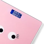 Fisura - Digital Glass Bathroom Scale, Pink, Up to 180 kg, 50g Precision, Step-On Technology, LED Display, Tempered Glass & ABS, Auto Shut Off, Large Display, Unit Convert