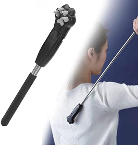 Estink Extendable Back Scratcher, Cat Claw Back Scratchers Cute Extendable Stainless Steel Backscratcher Telescoping Massage Tool for Itch Relief Men Women in Travel Home Office