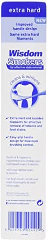 Wisdom Smokers Toothbrush - Extra Hard - ( Color May Vary )