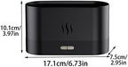 Essential Oil Diffuser, Flame Aroma Diffuser Mist Air Humidifier, Portable-Noiseless Aromatherapy Diffuser with No-Water Auto-Off Protection for Home,Office or Yoga, Black