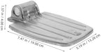 Thickened Metal Wheelchair Footrest Replacement with Extended Wide Footplate for Enhanced Stability Install Wheelchair Footrest Pads Suitable for Hospitals Nursing Homes and Home