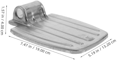 Thickened Metal Wheelchair Footrest Replacement with Extended Wide Footplate for Enhanced Stability Install Wheelchair Footrest Pads Suitable for Hospitals Nursing Homes and Home