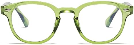 NIDOVIX Retro Round Blue Light Blocking Glasses for Men Women, Vintage Frame Non-prescription Computer Reading Eyeglasses