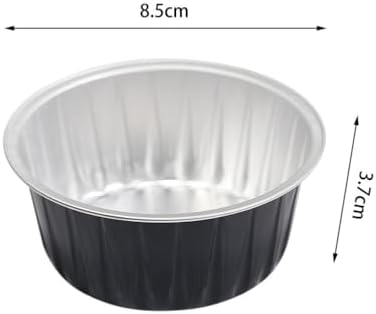 Small Round Foil Melting Wax Bowls 3.34X3.34X1.45In Lightweight Containers for Wax Beans Hair Removal and Warmer Replacement Dish Set of 6