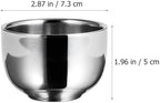 Stainless Steel Shaving Cream Bowl for Men 1pcs Foaming Shave Bowl Household Beard Bubble Container Barber Shaving Accessory