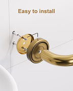 12 Inch Bronze Shower Grab Bar Gold, Munzong Antique Brass Bathroom Grab Bar w/Anti-Slip Knurled Grip, Bathroom Balance Bar, Safety Bath Handrail Support, Handicap Injury Elderly Senior Assist Handle