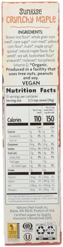 Nature's Path Organic - Cereal Sunrise Gluten-Free Crunchy Maple - 10.6 oz.(pack of 2)