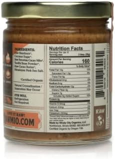 Rawmio Organic Hazelnut Crunch Spread, 6 oz. Jar, 6 Serving per Jar - Raw, Organic, Vegan, Gluten-Free