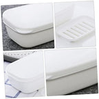 Ciieeo 2pcs Bathroom Organizers Soap Container Soap Holder Storage Box Shower Storage Decor