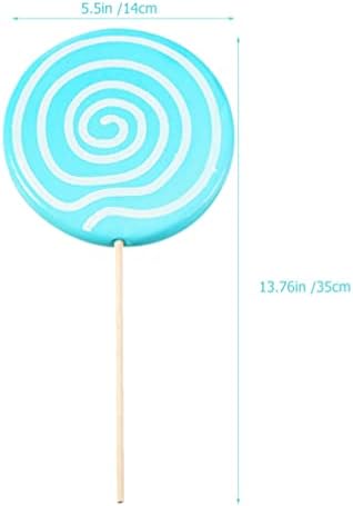 Zerodeko 2pcs Simulation Lollipop Fake Food Adornment Lollipop Photo Prop Prop Creative Photo Large Candy Ornament Party Scene Ornament Party Decor