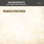 Organic Irish Moss - 2 oz in Glass Bottle - Khroma Herbal Products - Organic Sea Moss