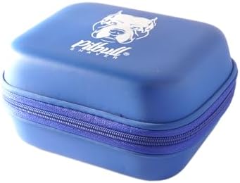 Skull Shaver Pitbull Travel Case - Protects Pitbull Series Electric Shavers & Accessories - Blue - Without Flex Cushion, Blue, L, Without Flex Cushion