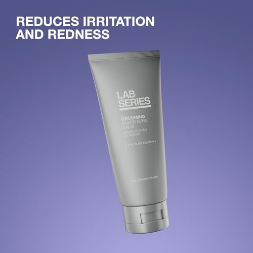 Lab Series Men’s Travel Size Friendly Grooming Skin Care Set – Pre-Electric Shave Solution & Razor Burn Balm After Shave Lotion for, 3.4 Fl Oz Each – Cools, Hydrates & Soothes Skin