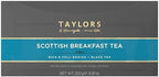 Taylors of Harrogate Scottish Breakfast Black Tea Individually Wrapped Bags, 100 Count (Pack of 1), Strong, malty and full, Caffeinated, Enjoy Hot or Iced, 100 Teabags