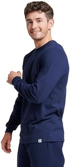 Russell Athletic Men's Dri-Power Long Sleeve Tees, Moisture Wicking, Odor Protection, UPF 30+