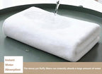 Massage Table Cover Towel with Face Cradle Hole, Premium Fitted Sheet with Locked Edges (White Full Body)