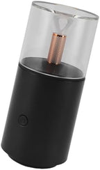 SIXRUN Car Diffuser Humidifier Portable Aromatherapy Essential Oil Mini USB Candlelight for Home Office Car (Black)